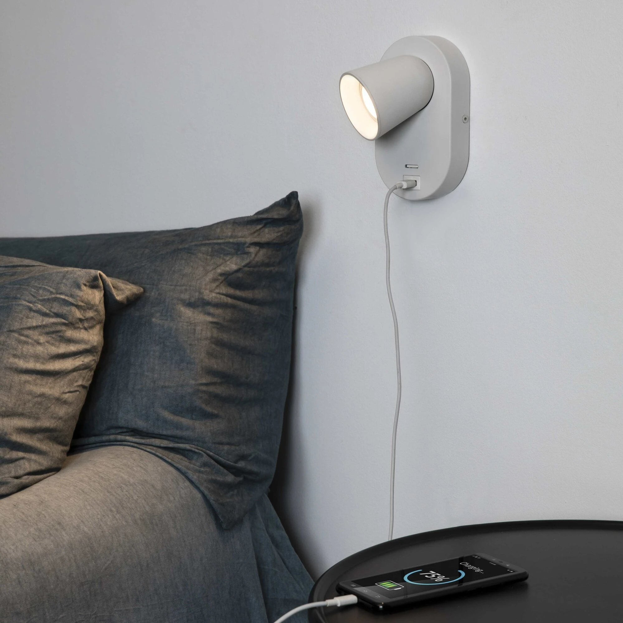 Shoppalo B2B  Lampada da Parete LED Interno 6W Applique da Parete 3000K  Bianco Caldo, 3000mAh Batteria Ricaricabile, Sensore di Movimento, Angolo  del Fascio Regolabile, Applique da Parete Senza Fili Interruttore